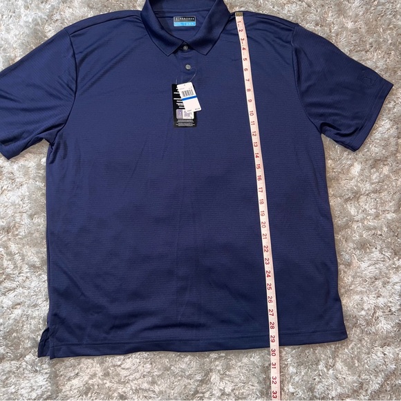 PGA Tour Navy Golf Polo Performance Moisture Wicking Quick Dry Men XL NWT - Picture 5 of 8